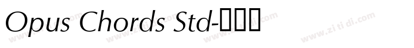 Opus Chords Std字体转换